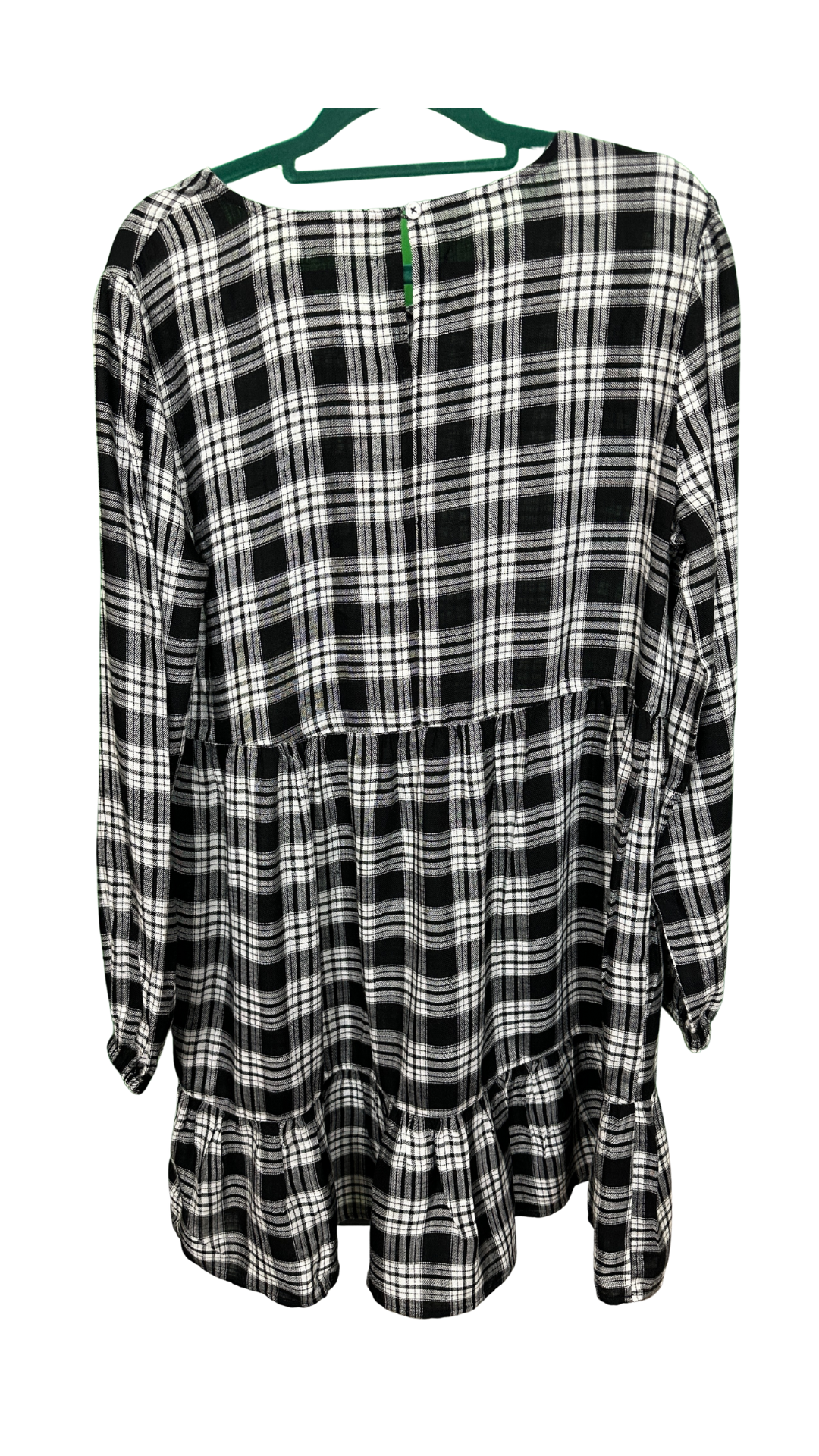 Long sleeved tartan dress
