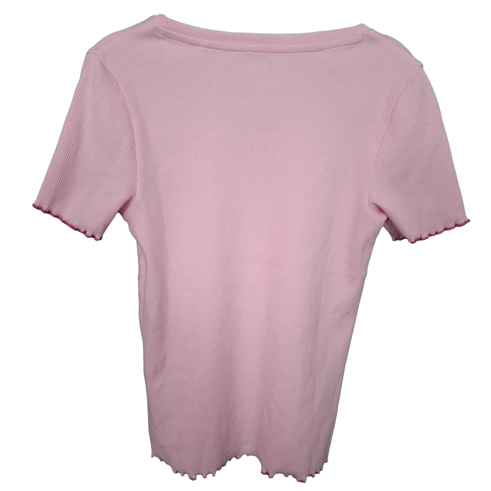 Girl's Ribbed Short Sleeved Top age 7/8yrs