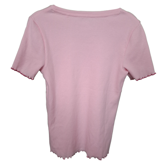 Girl's Ribbed Short Sleeved Top age 7/8yrs