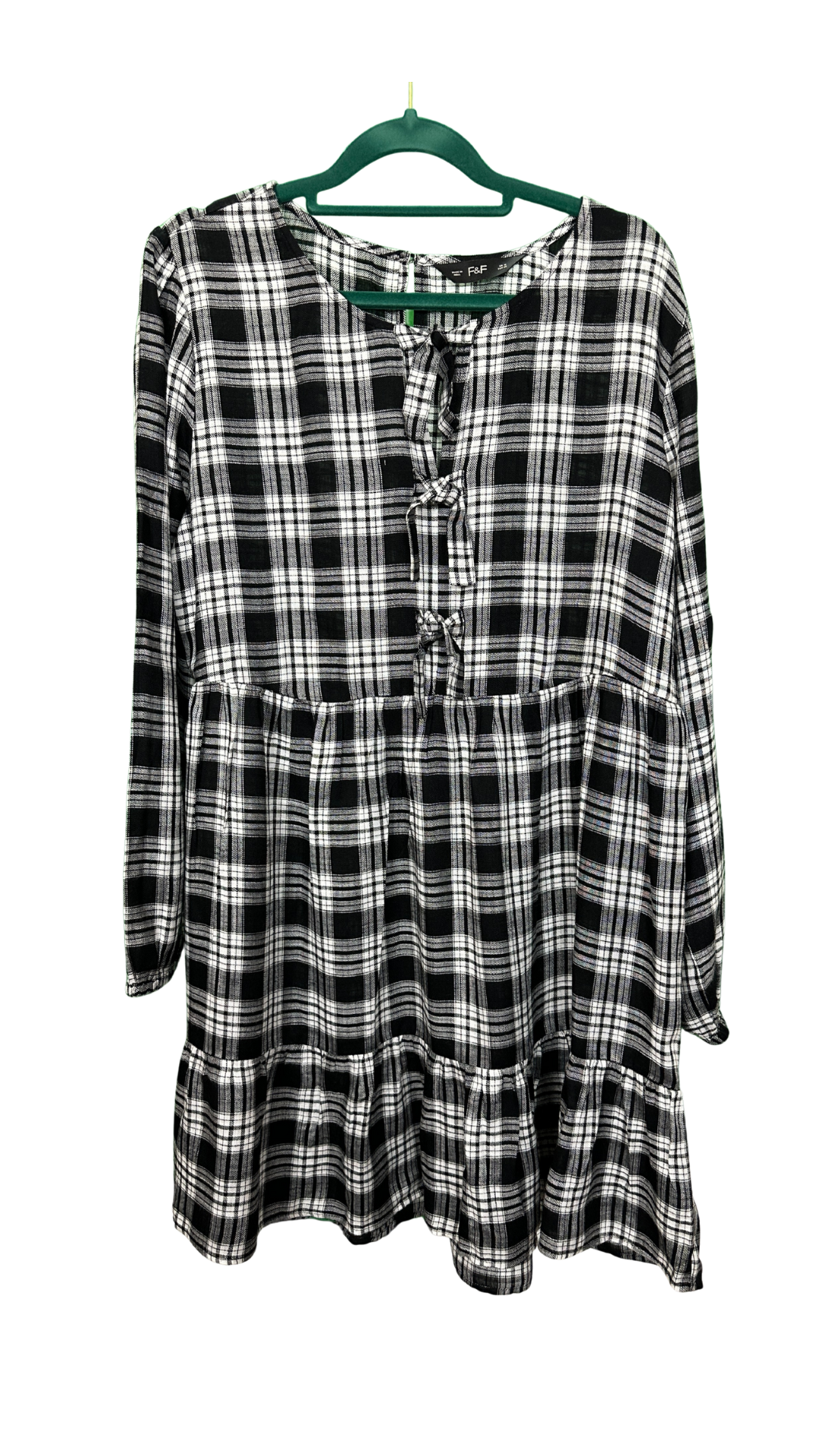 Long sleeved tartan dress