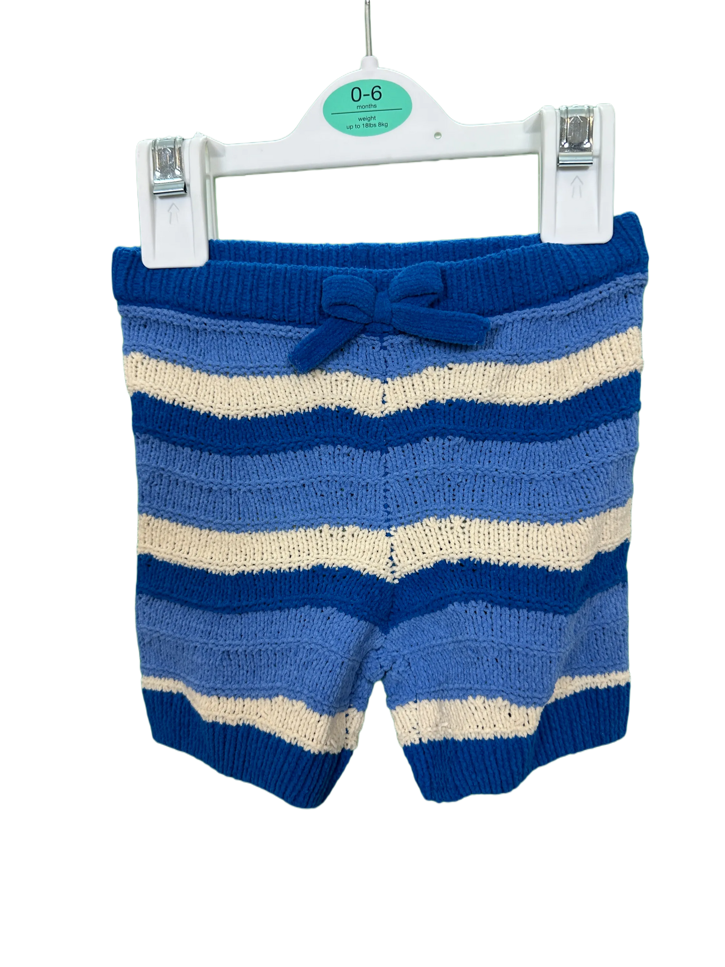 Baby boy knitted shorts and cardigan set