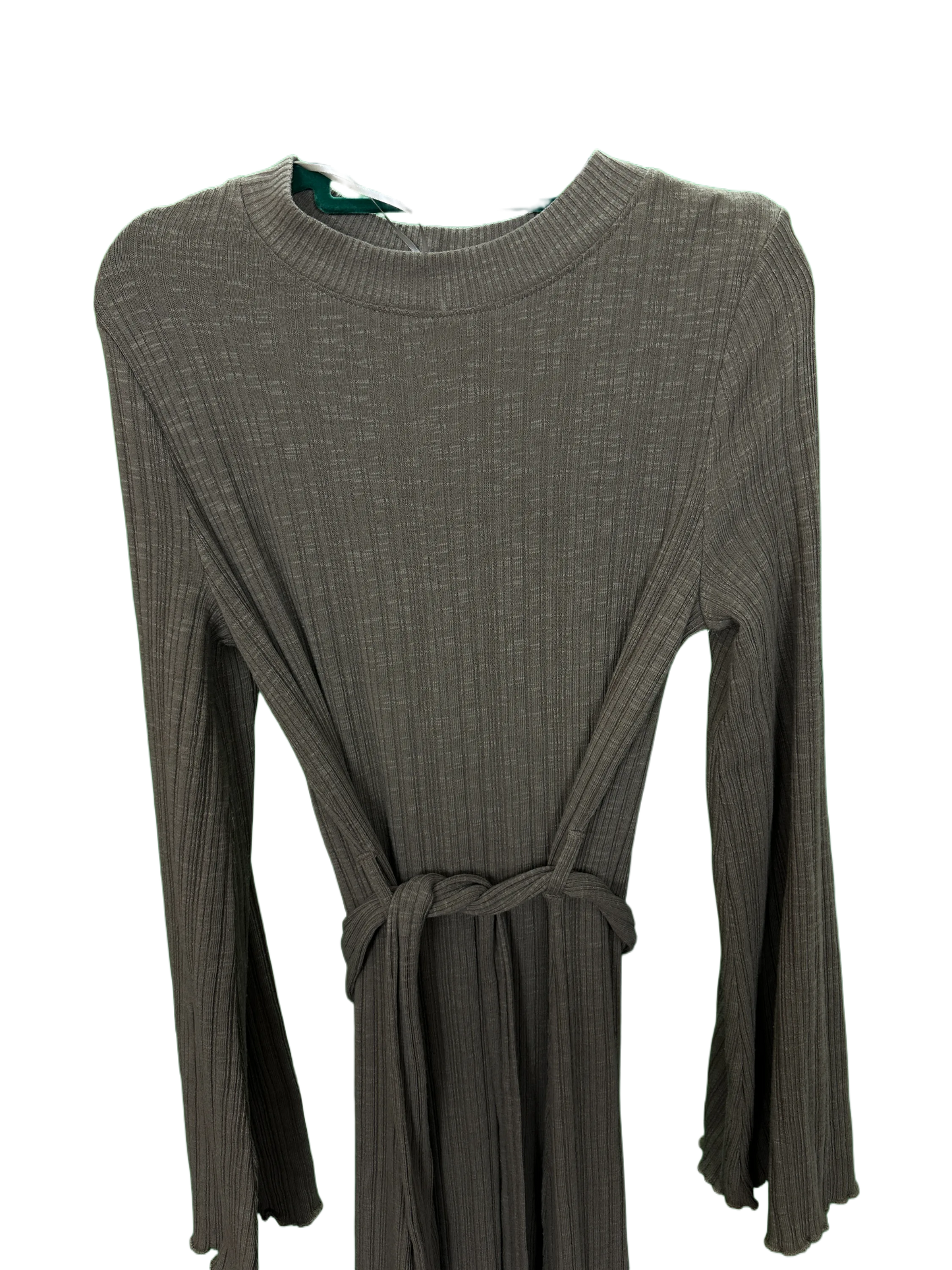 Womans long sleeved ribbed dress