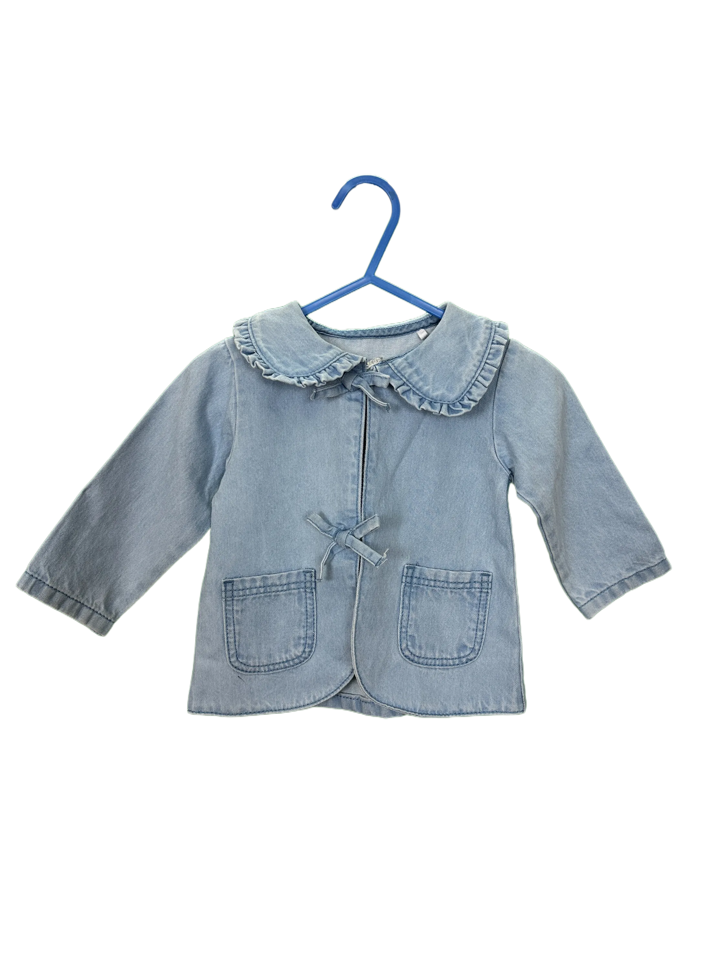 Baby girls light denim coat