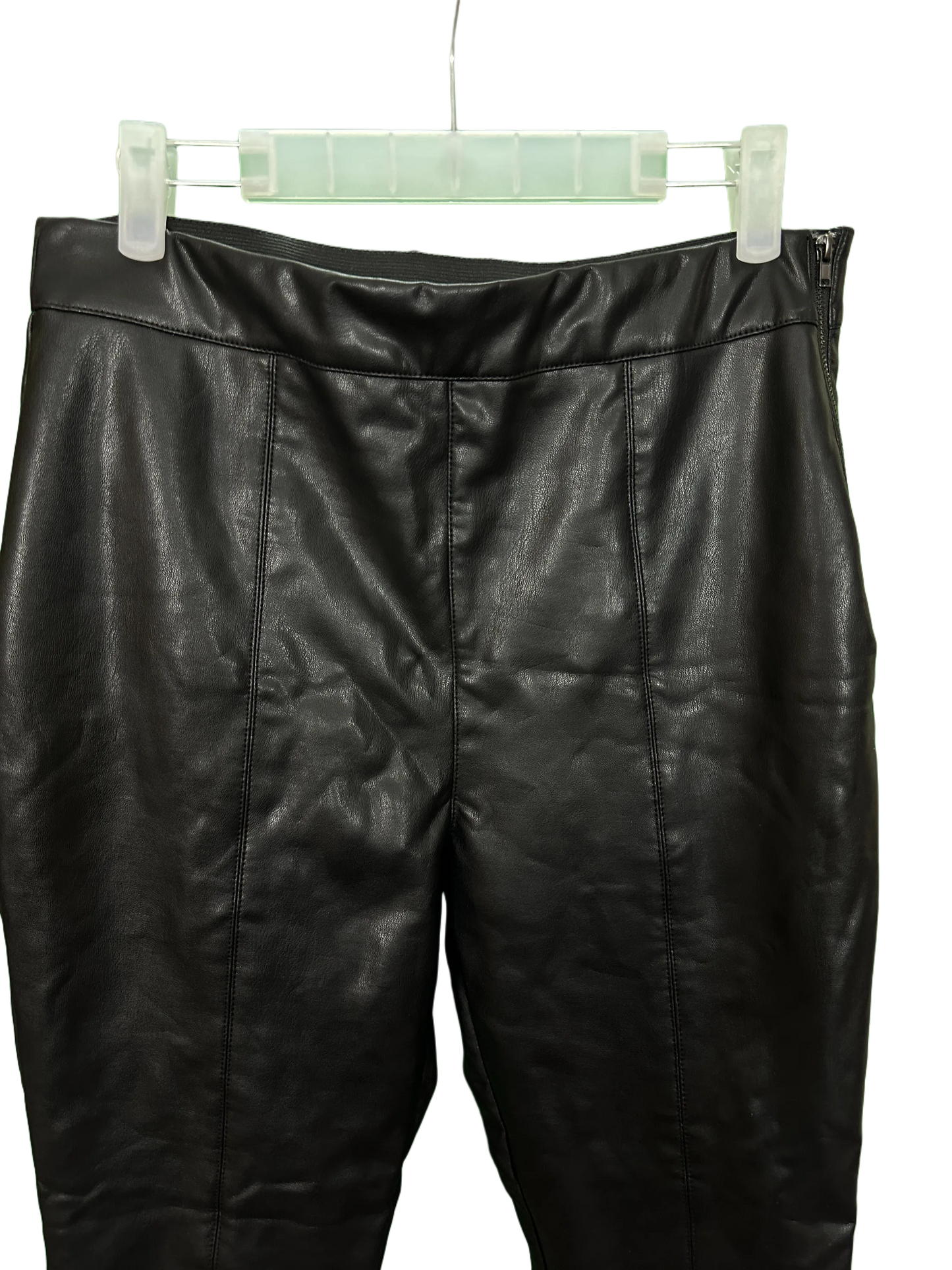 Woman's faux leather trousers