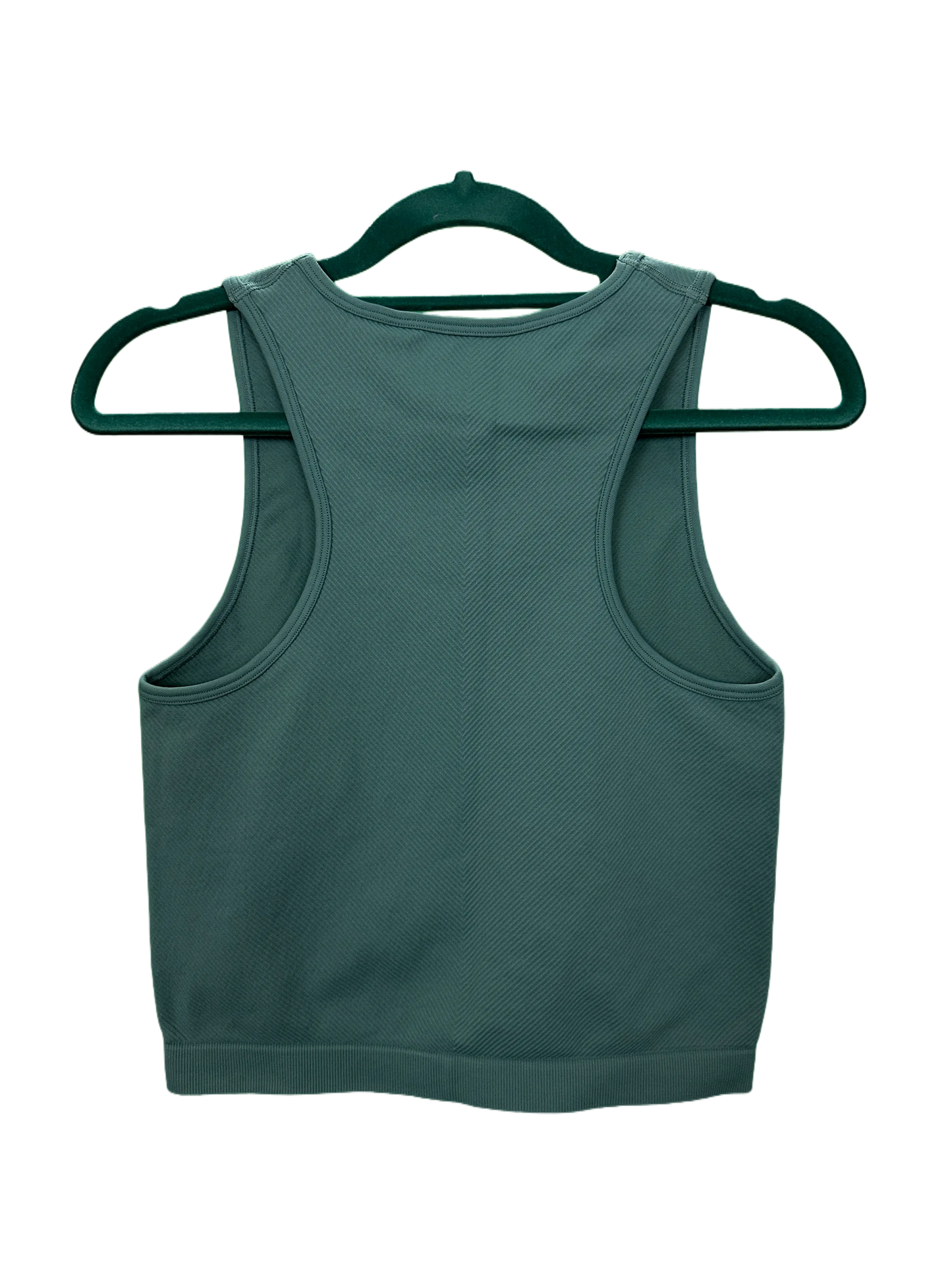 Woman's active ribbed vest crop top