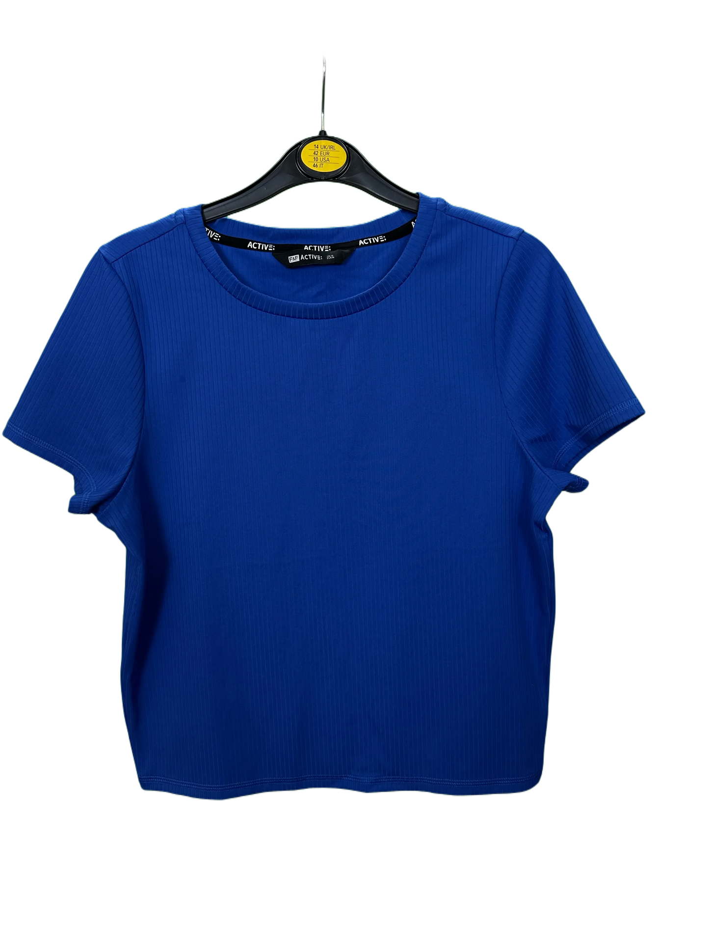 Woman's Active wear short sleeved ribbed top