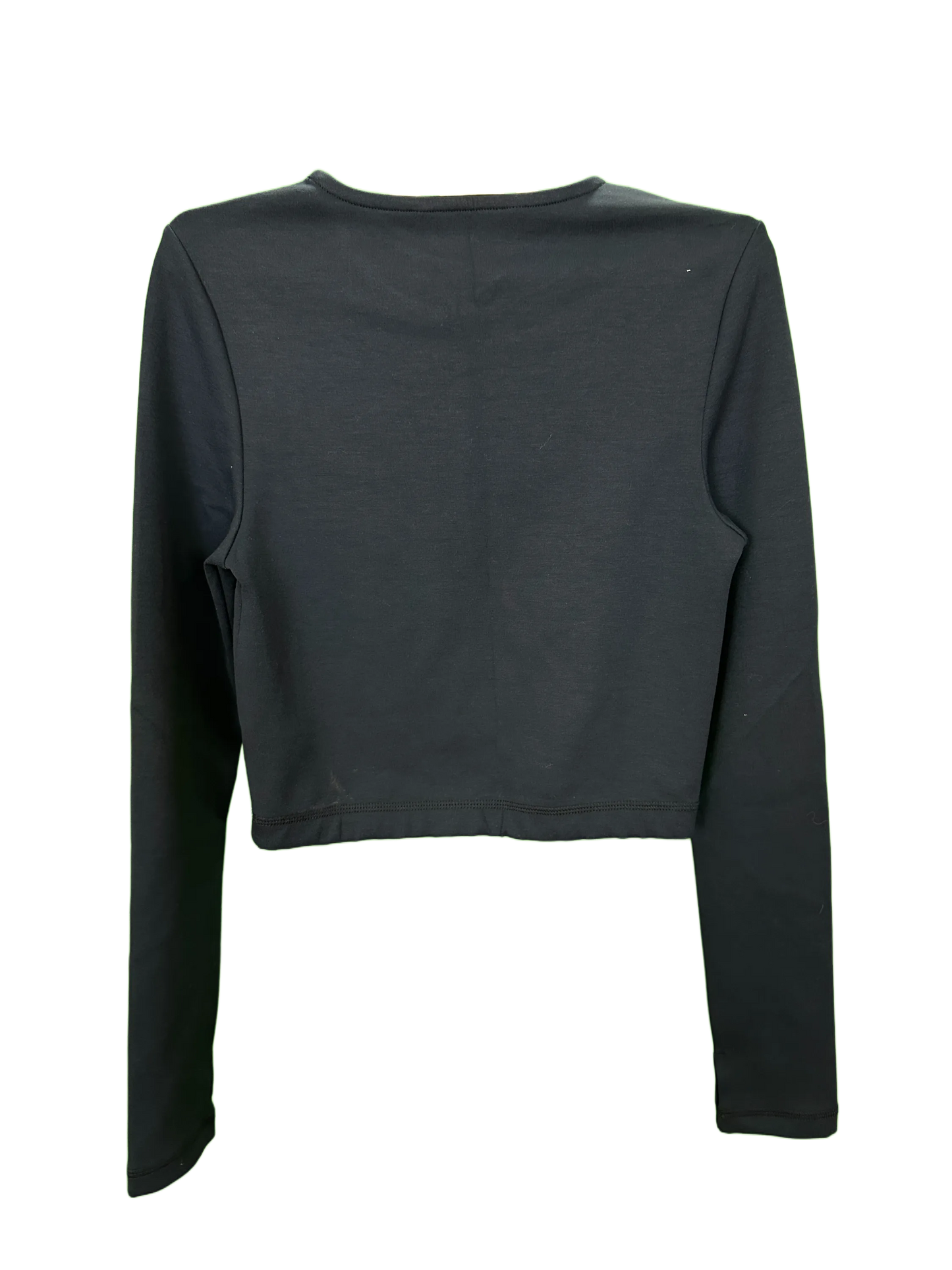 Woman's active long sleeved short top