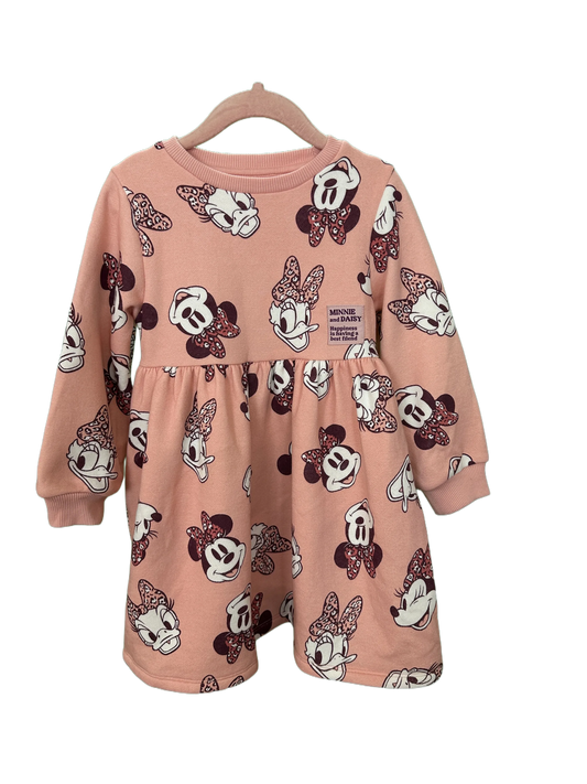 Girls Minnie Mouse & Daisy  Dress Age 7/8yrs