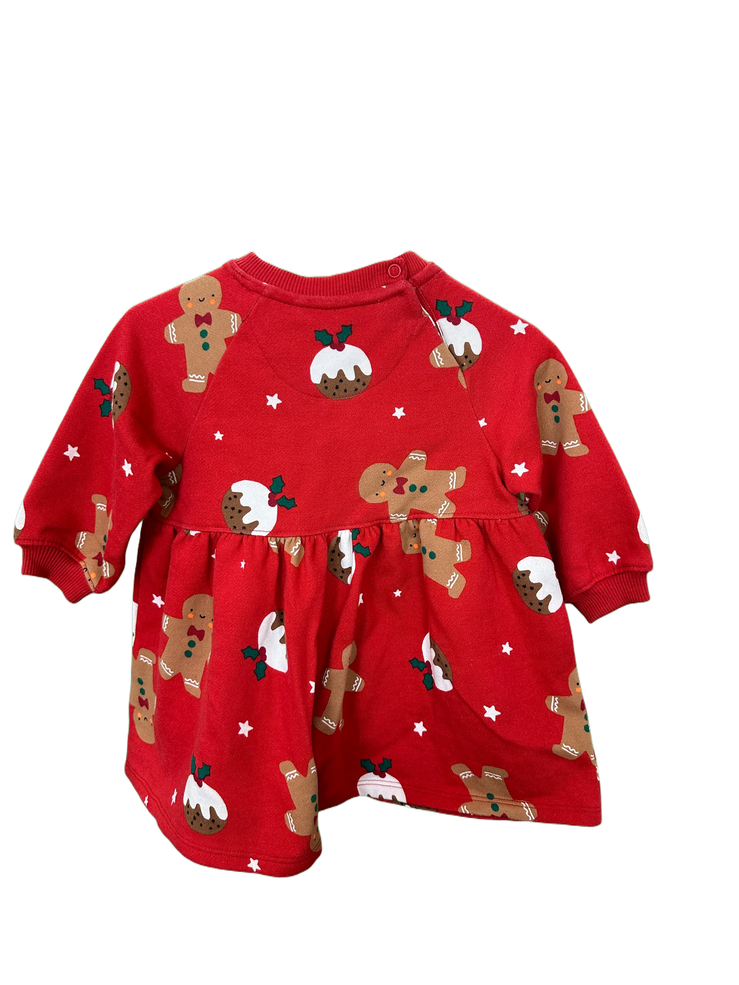Girl's Christmas Long Sleeved Dress