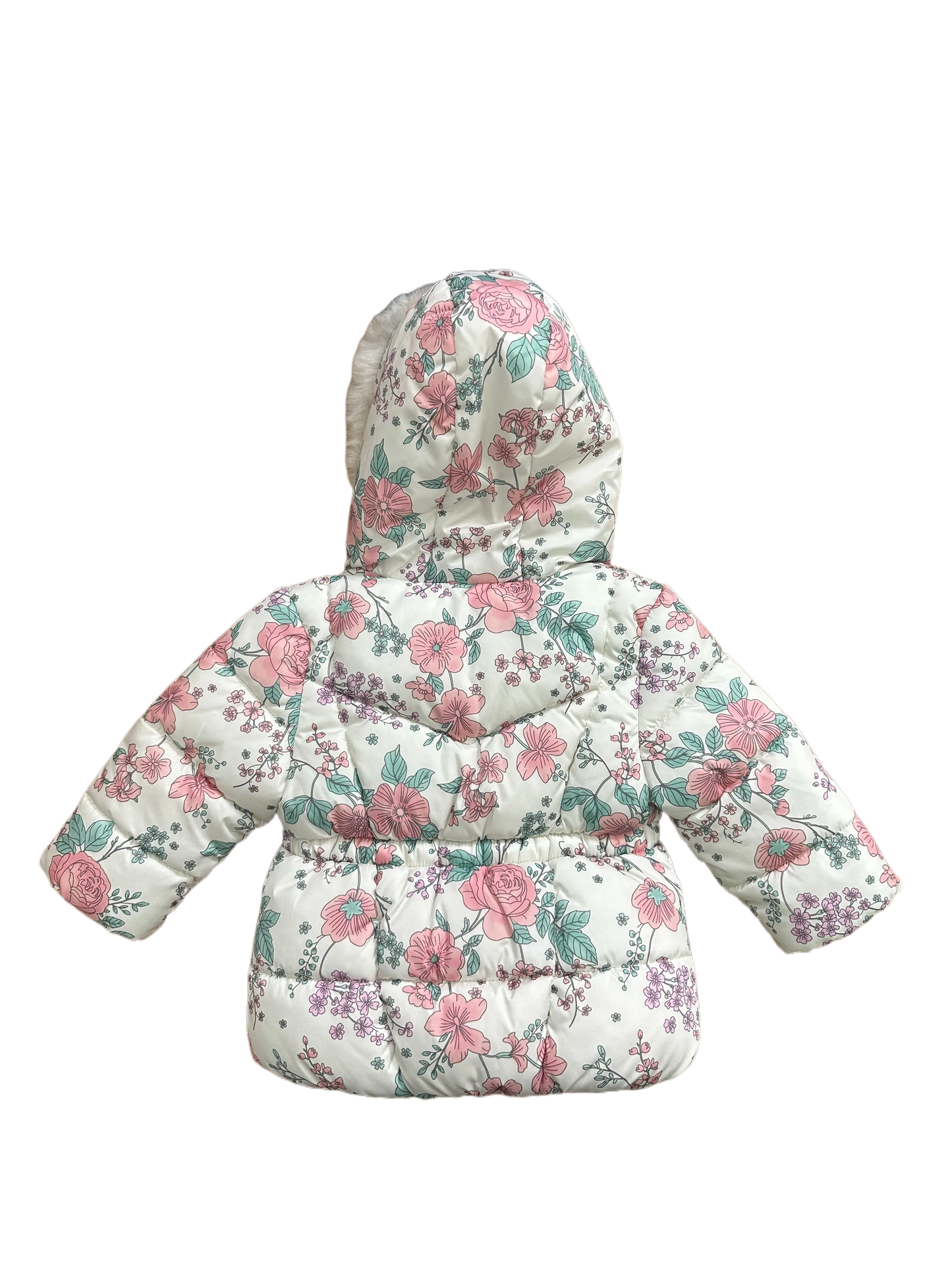 Baby Girl's Fleece Lined Padded Jacket Age 3/6mths
