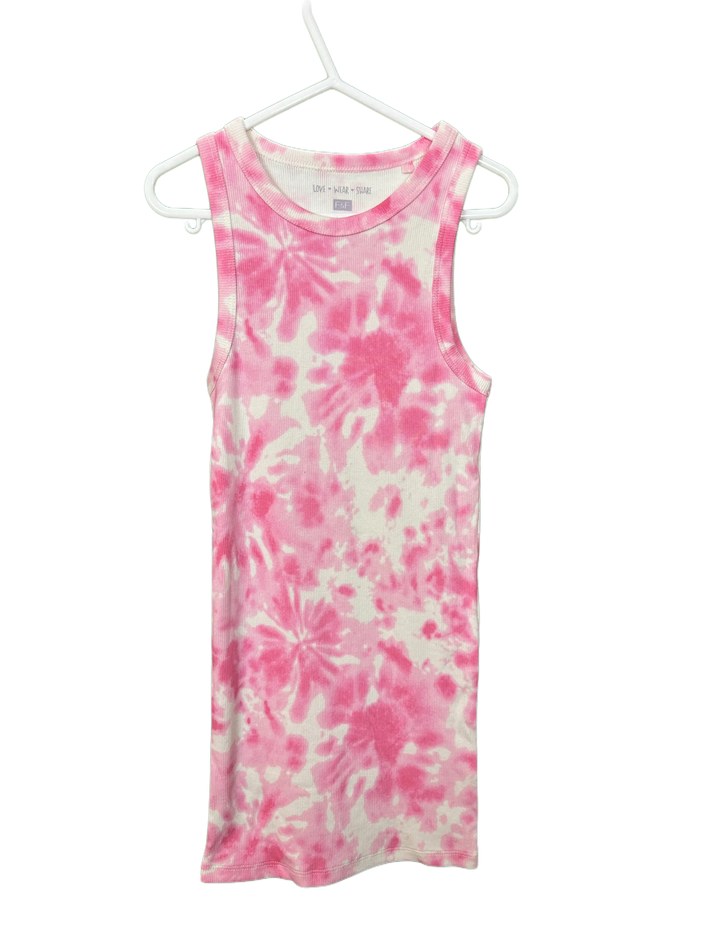 Girl's Tie Dyed Ribbed Dress