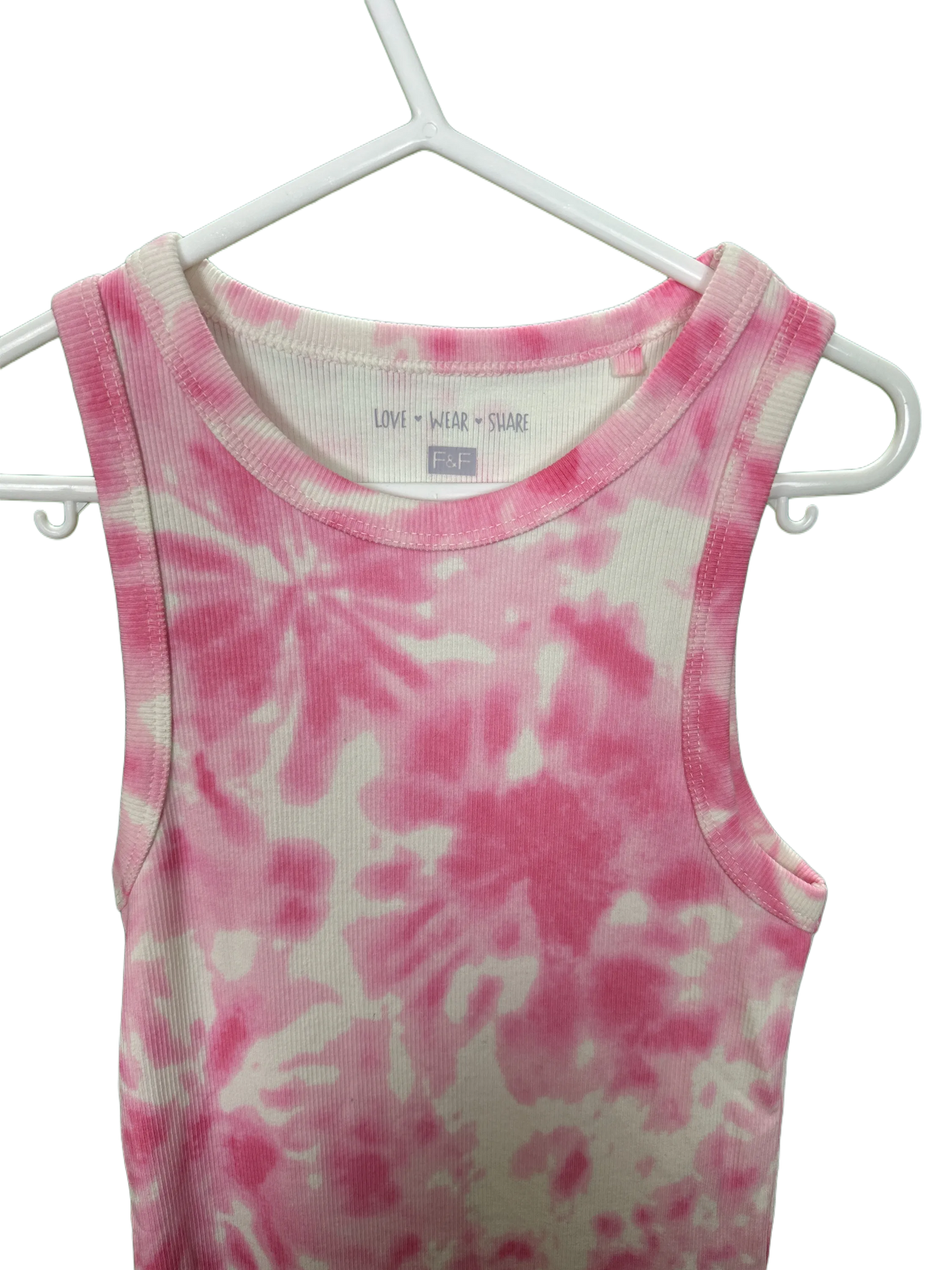 Girl's Tie Dyed Ribbed Dress