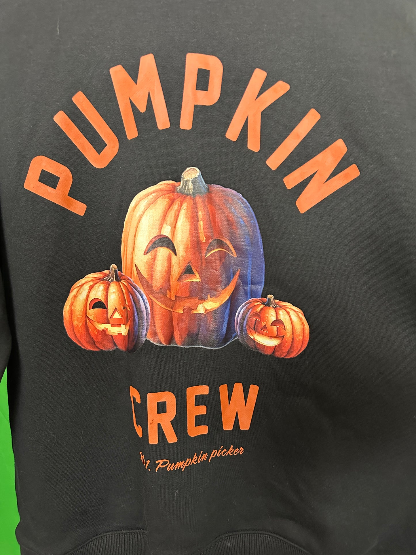 Unisex Pumpkin Crew Halloween Sweatshirt Size M/L
