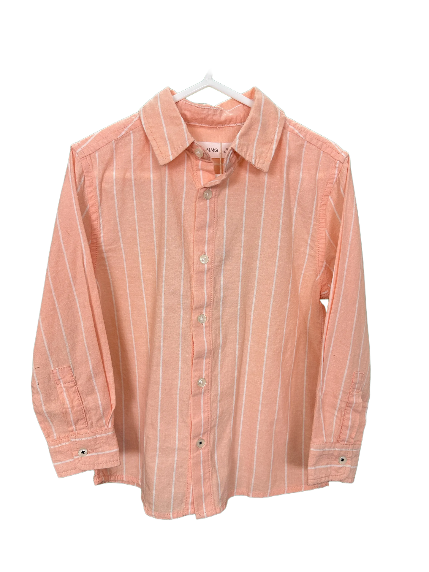 Boy's MNG/Mango Striped Long Sleeved Shirt Age 5yrs