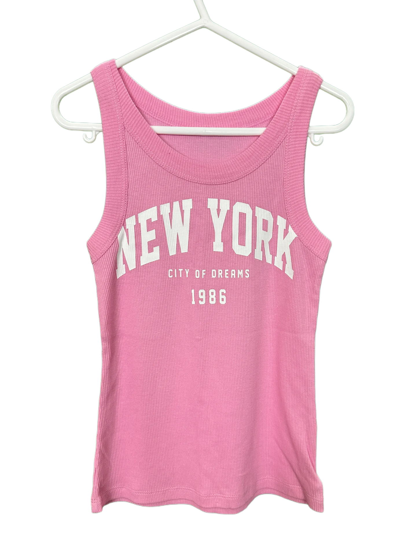 Girl's ribbed vest Age 7/8yrs