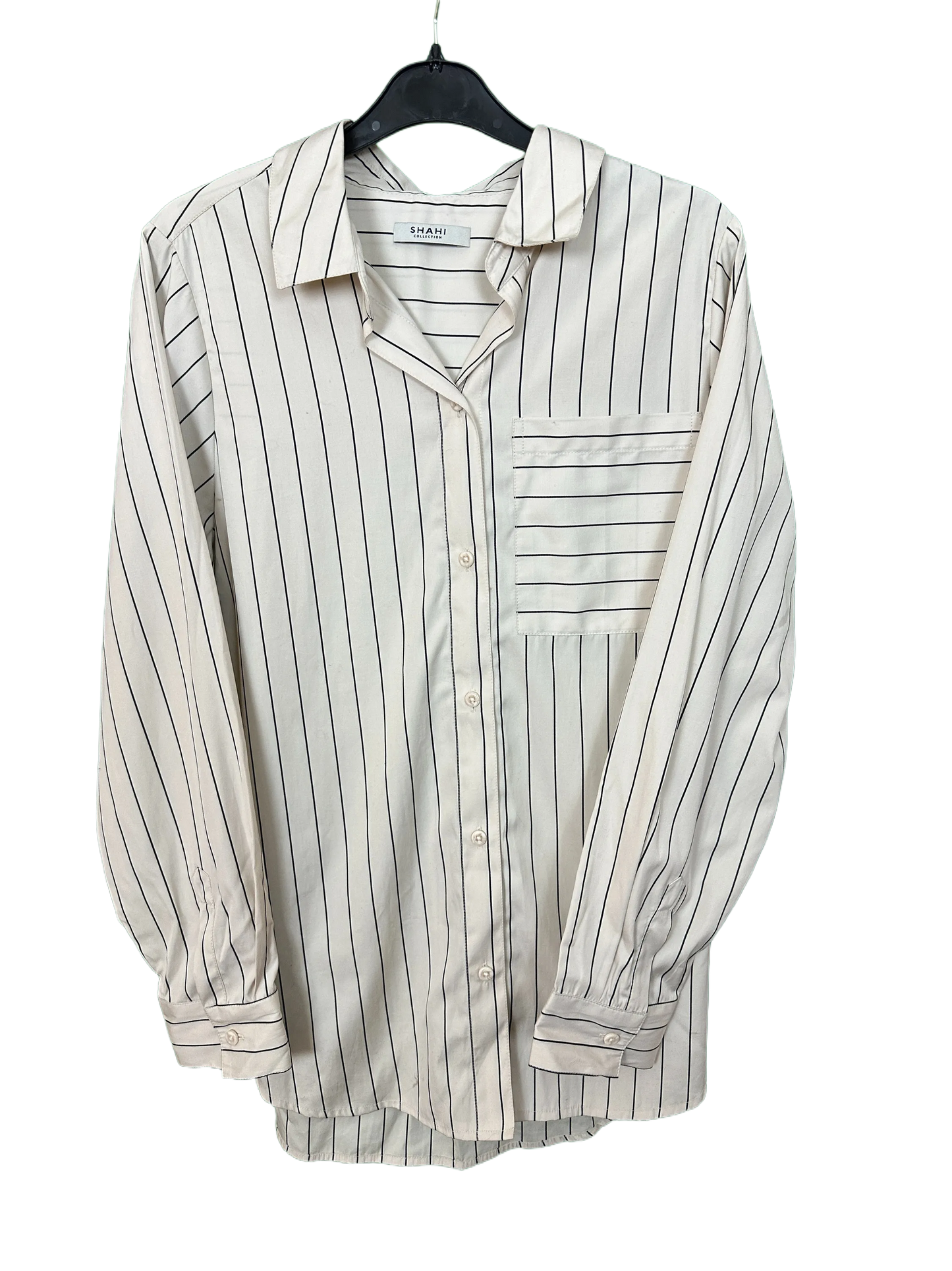 Woman's Striped Shirt Style Blouse Size 12/14
