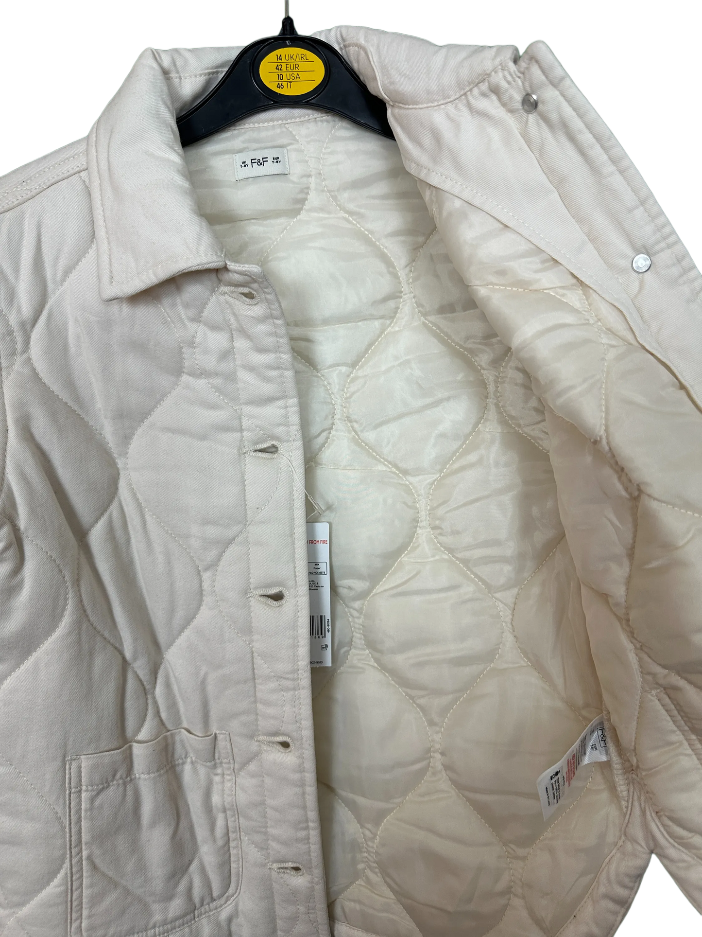 Girl's Fully Lined Padded Jacket Age 7/8yrs