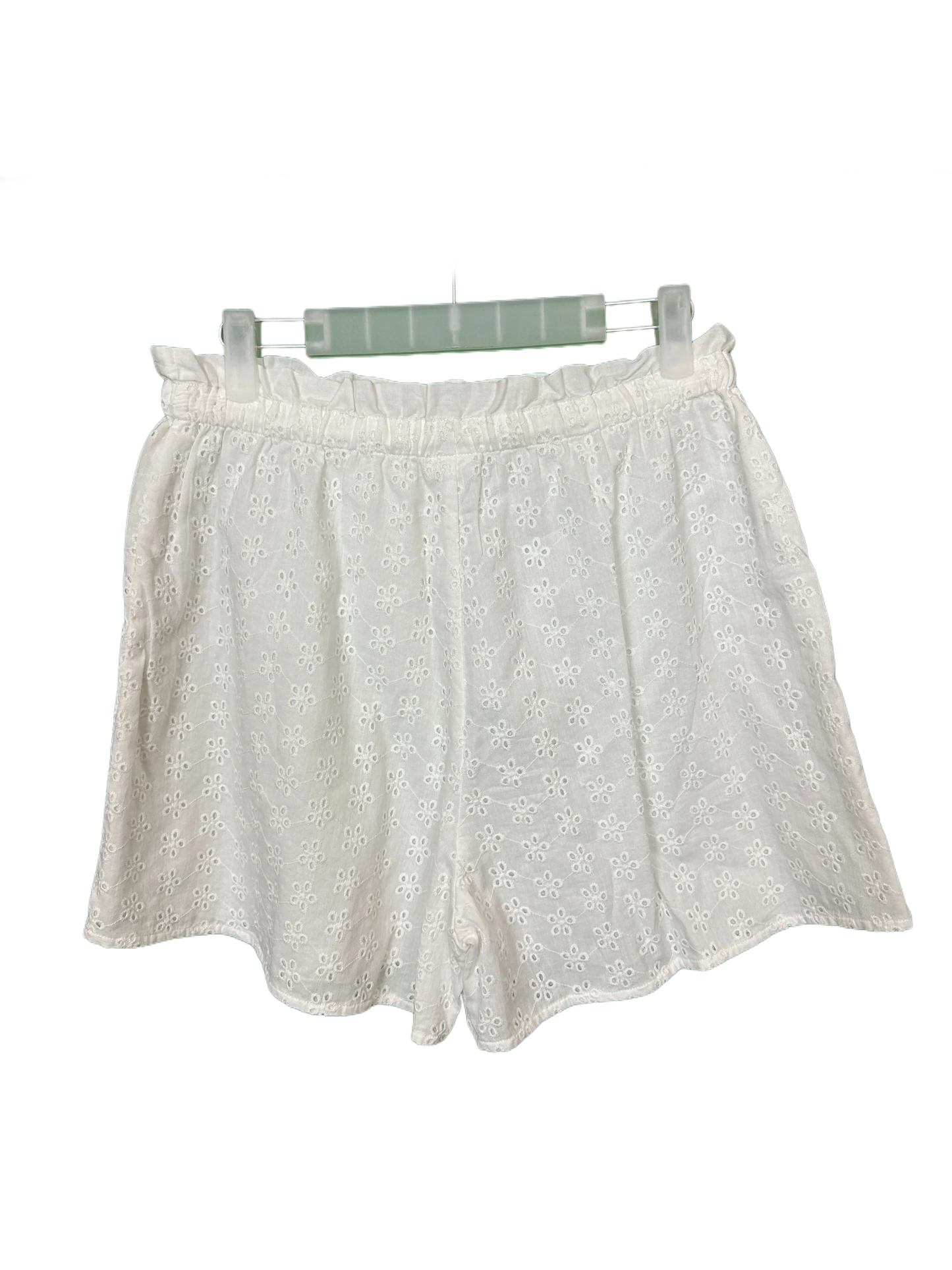 Woman's Lined Broderie anglaise Beach Short's Size 12
