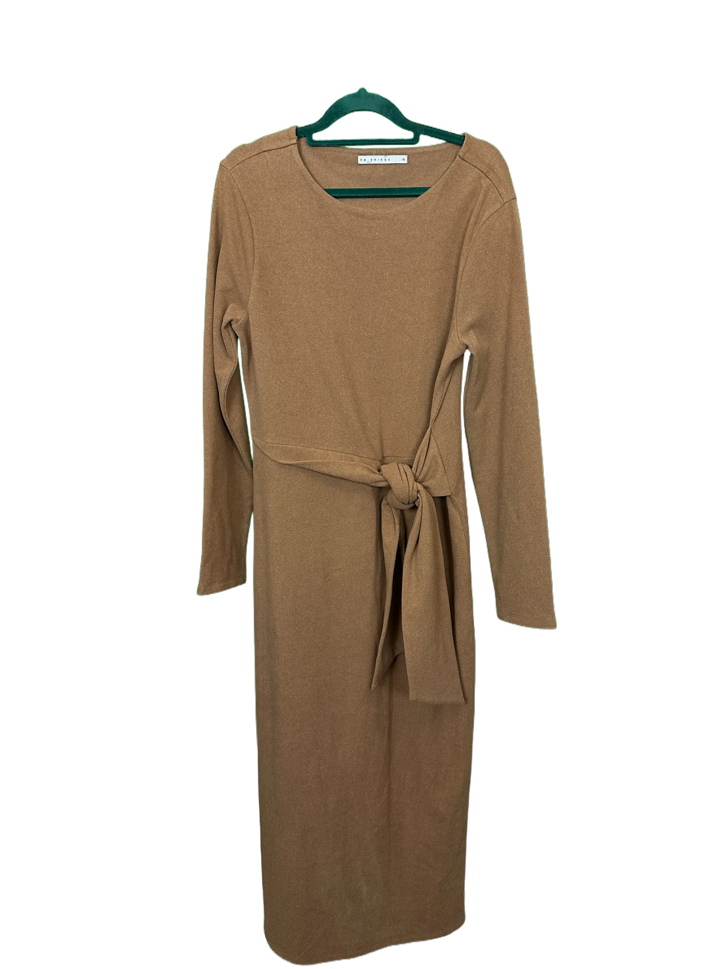 F.W. Bridge Long Sleeved Full Length Belted Dress Size 12