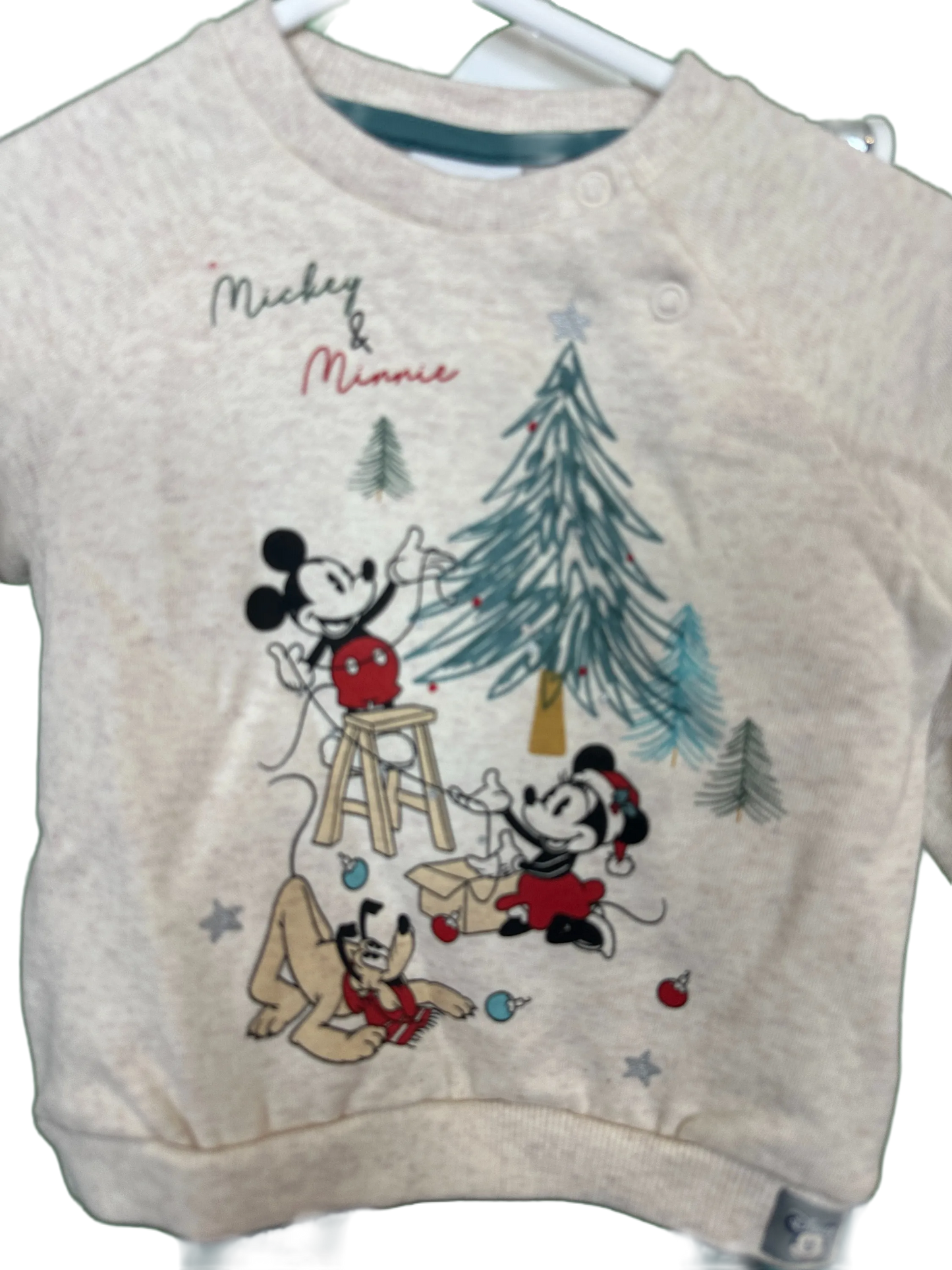 Baby's Disney Christmas Sweatshirt & Leggings Set Age 3/6mths