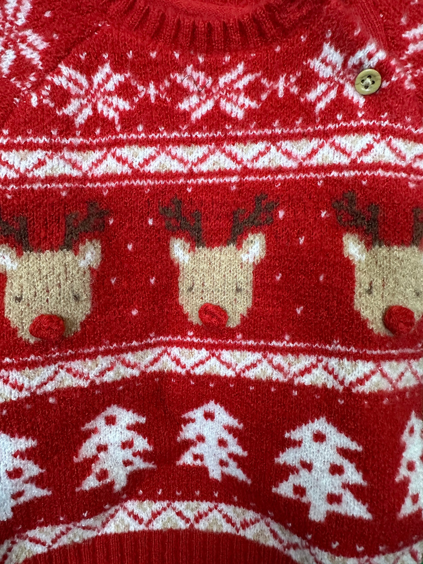 Baby's Christmas Reindeer Jumper Age 3/4mths