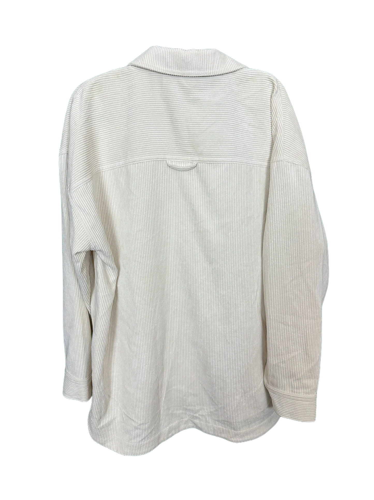 Woman's Corded Long Sleeved Shirt Size "M" 12/14