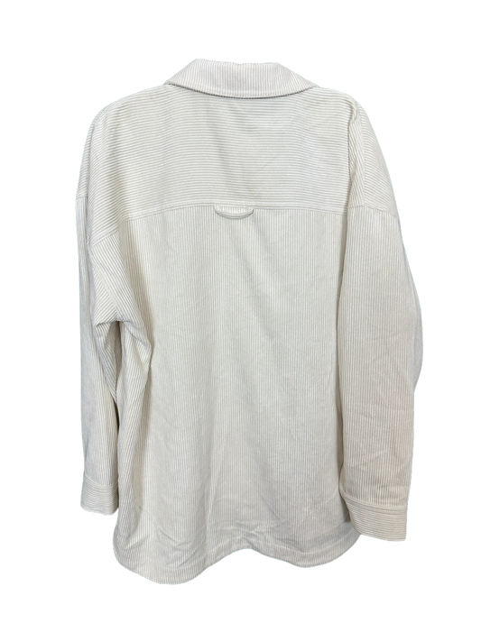 Woman's Corded Long Sleeved Shirt Size "M" 12/14