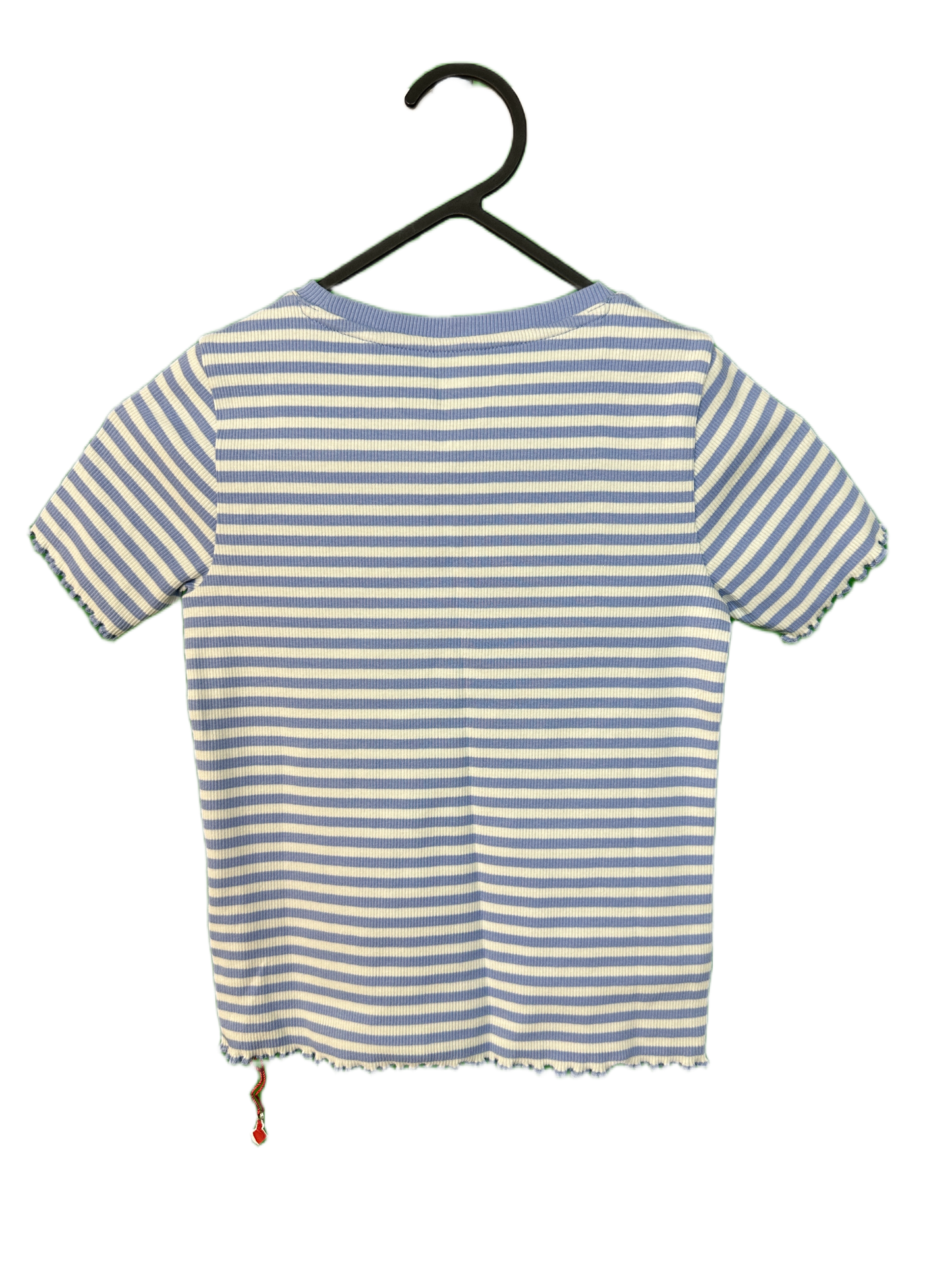 Girl's Short Sleeved Ribbed Top Age 7/8yrs
