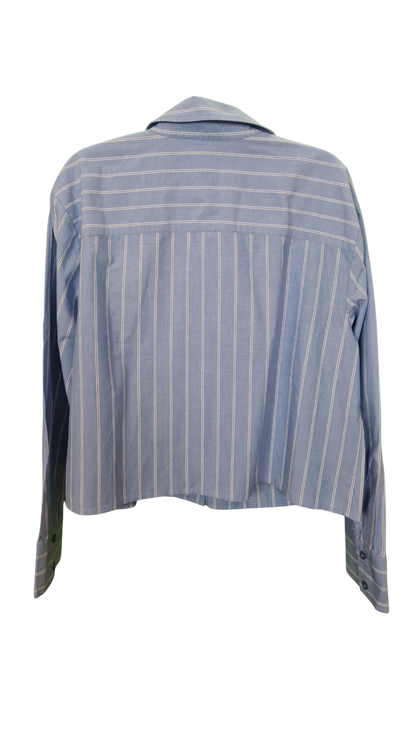 Long sleeved Striped cropped shirt