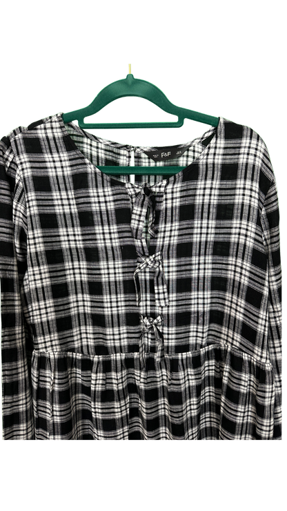 Long sleeved tartan dress