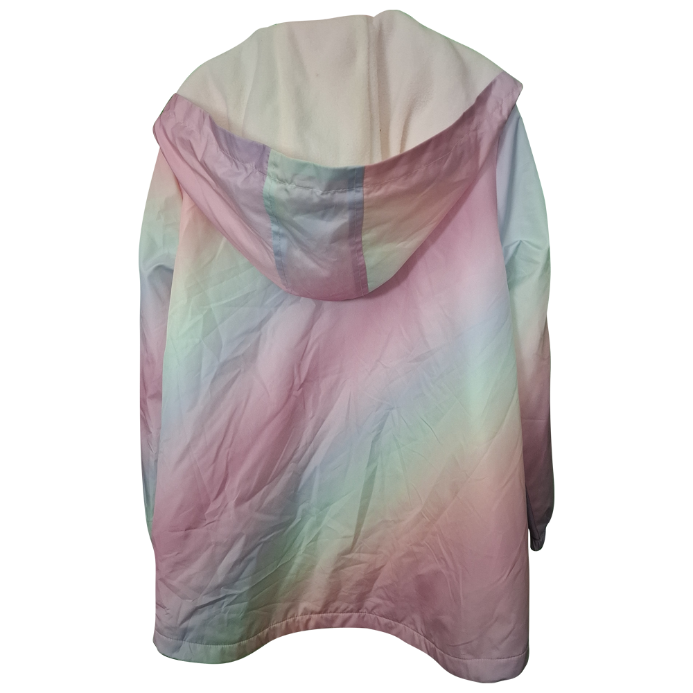 Girl's Fleece Lined Hooded Showerproof Jacket