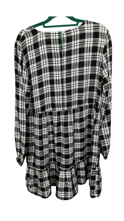Long sleeved tartan dress