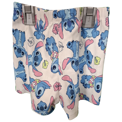 Girl's Ribbed Stitch Shorts and Vest Set