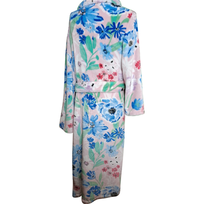 Woman's Lovely Soft Fleece Full Length  Dressing Gown Size M