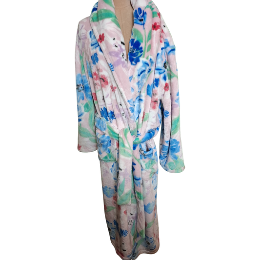 Woman's Lovely Soft Fleece Full Length  Dressing Gown Size M