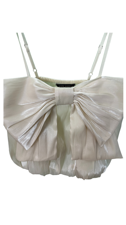Satin evening top
