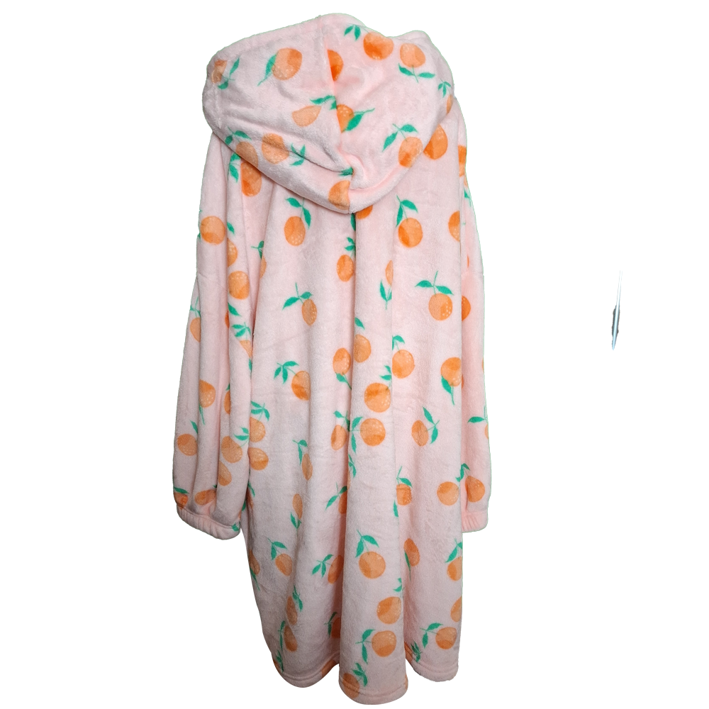 Woman's Lounge Fleece Hoodie Size M/L Length just below the knee