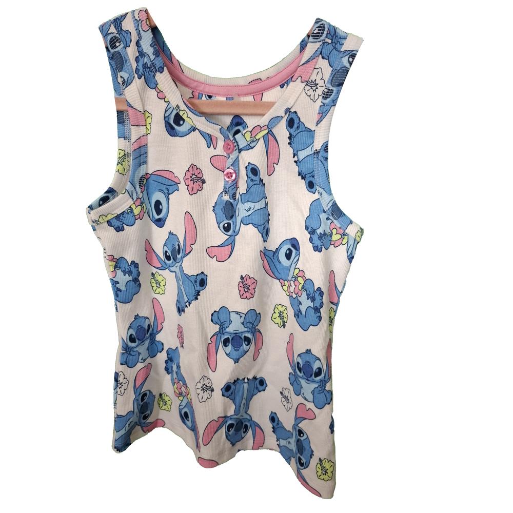 Girl's Ribbed Stitch Shorts and Vest Set