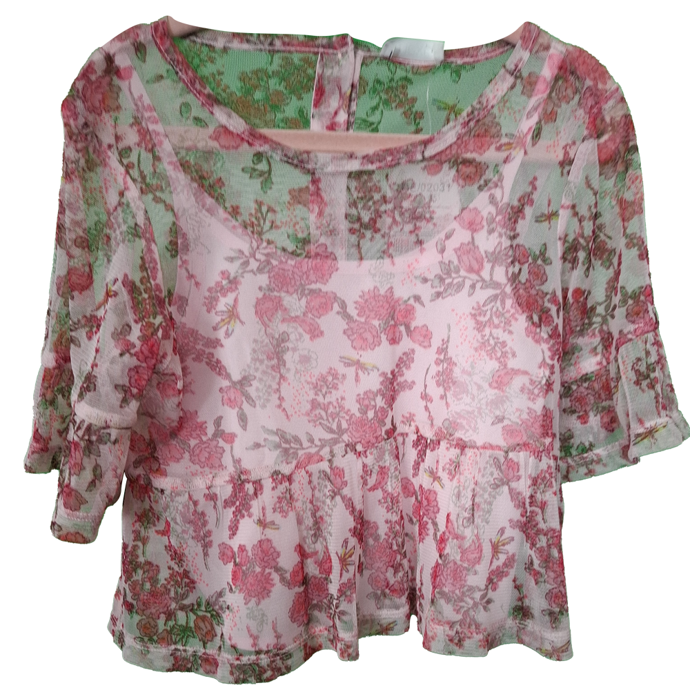 Next Girl's Pretty Floral Blouse with Camisole  Age 6yrs