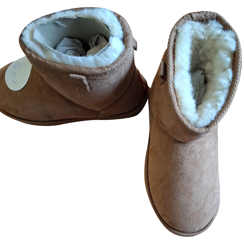 Girl's Fur Lined Faux Suede Ankle length Boots