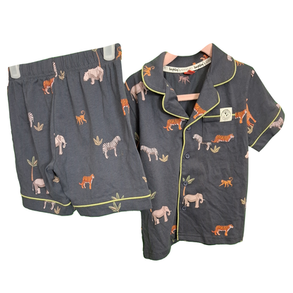 Boy's Short PJ's With Button Through Top