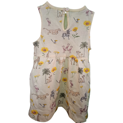 Baby Girl's Animal Motif Sleeveless Dress