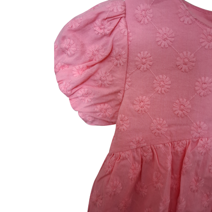 Baby Girl's Fully Lined Short Sleeved Dress