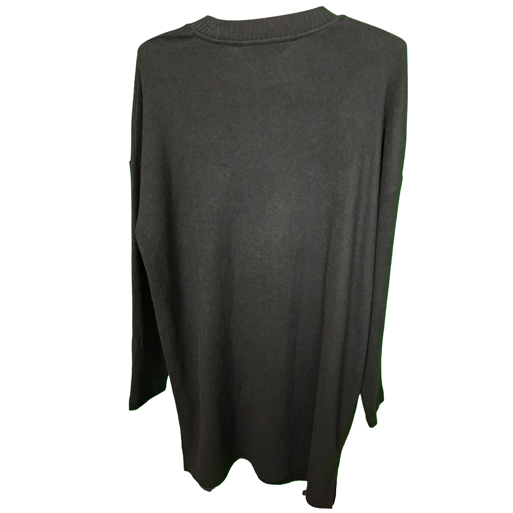 Woman's Longline Knee Length  Jumper with Sequined Bow Design