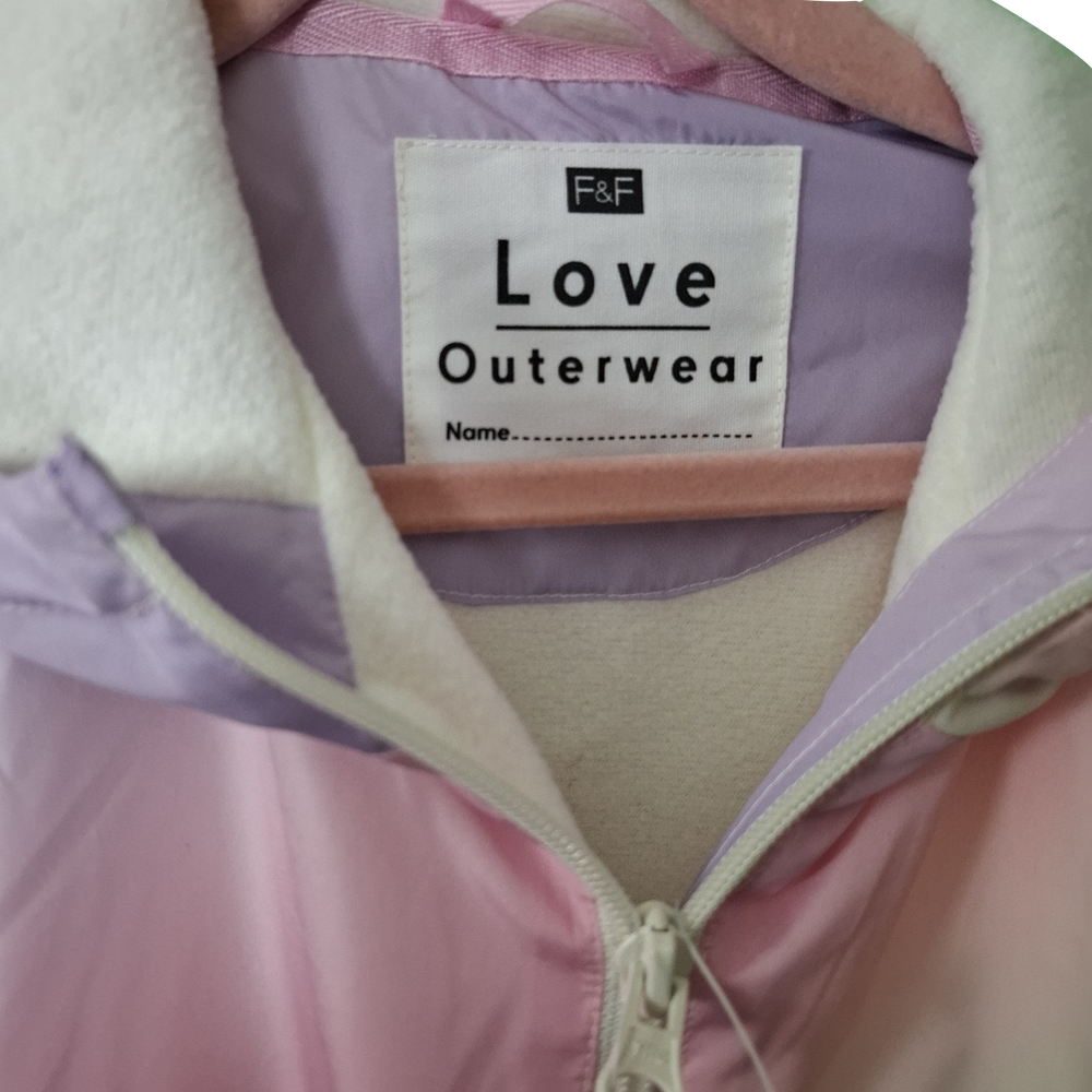 Girl's Fleece Lined Hooded Showerproof Jacket