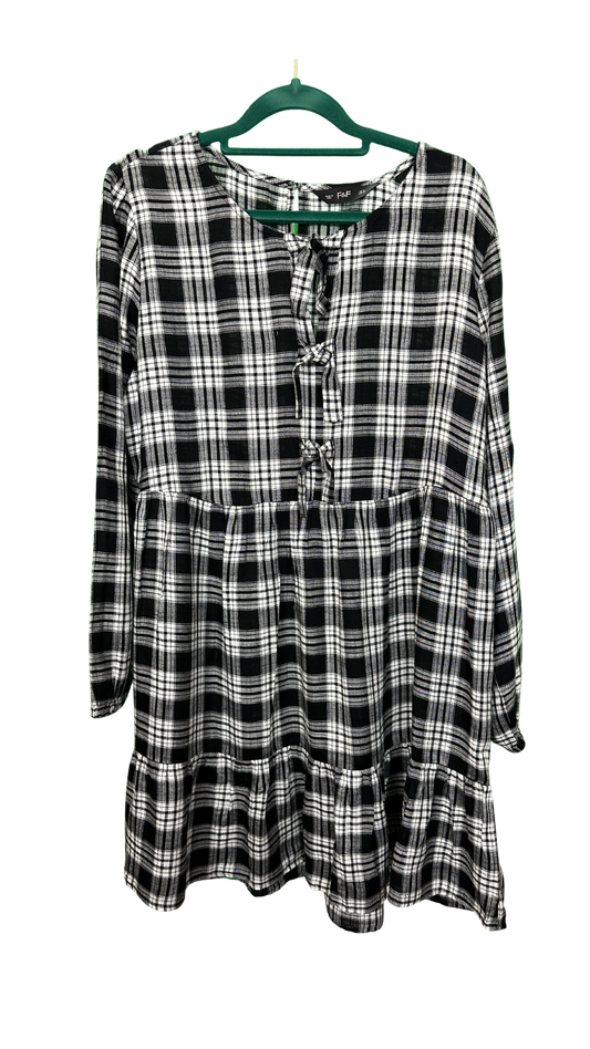 Long sleeved tartan dress