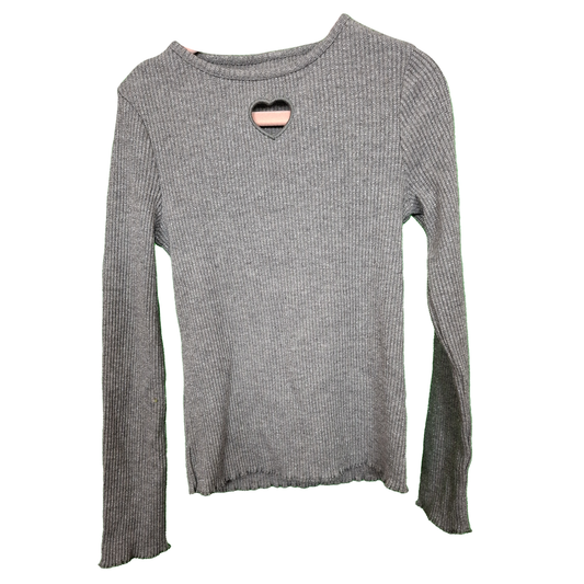 Girl's Ribbed Sparkle/Glitter Long Sleeved Top Age 3/4yrs