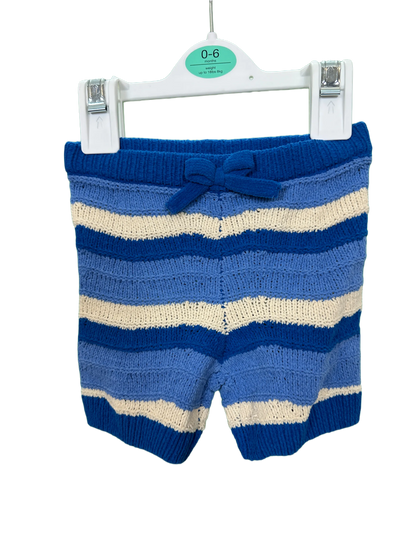 Baby boy knitted shorts and cardigan set