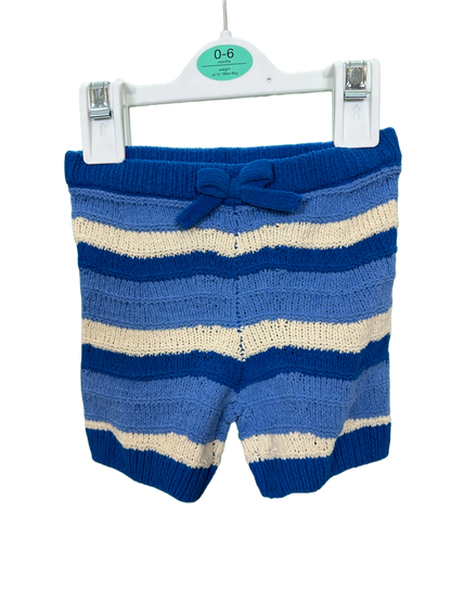 Baby boy knitted shorts and cardigan set