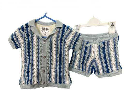 Baby boy Cardigan and short's set